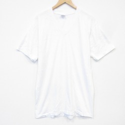 00s 半袖Tシャツ 無地 ホワイト メンズL相当 | 古着