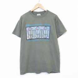 TULTEX 90s 半袖Tシャツ チューリップ カーキ メンズL相当 | 古着