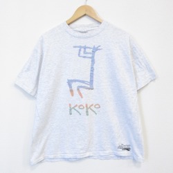 オニータ 90s 半袖Tシャツ KOKO 霜降りグレー メンズL相当 | 古着