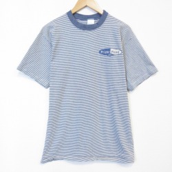 90s 半袖Tシャツ Prizerボーダー ネイビー メンズL相当 | 古着