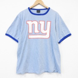 90s 半袖Tシャツ ニューヨークジャイアンツプリント ライトブルー メンズL相当 | 古着