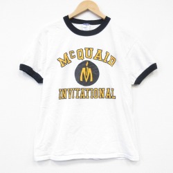 00s 半袖Tシャツ MCQUAID ホワイト メンズL相当 | 古着