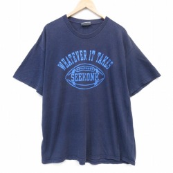 リー 90s 半袖Tシャツ アメフト ネイビー メンズXL相当 | 古着