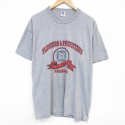 ラッセル 90s 半袖Tシャツ セントルイス 霜降りグレー メンズXL相当 | 古着