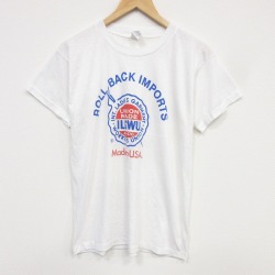 80s 半袖Tシャツ ILGWU ホワイト メンズM相当 | 古着