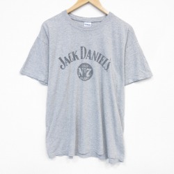 00s 半袖Tシャツ ジャックダニエル グレー メンズXL相当 | 古着