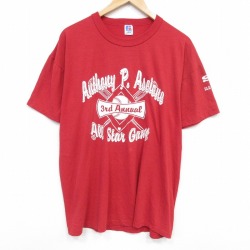 ラッセル 90s 半袖Tシャツ オースルターゲーム レッド メンズXL相当 | 古着