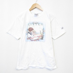 オニータ 90s 半袖Tシャツ メアリーエンゲルブライト ホワイト メンズXL相当 | 古着