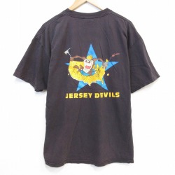 ヘインズ 00s 半袖Tシャツ ルーニーテューンズダズ ブラック メンズXL相当 | 古着