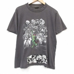 90s 半袖Tシャツ マペッツ カーミット グレー メンズXL相当 | 古着