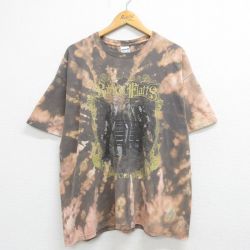 XL★古着 半袖 ビンテージ ロック バンド Tシャツ メンズ 00年代 00s ラスカルフラッツ コットン クルーネック グレー他 ブリーチ加工 23jul22 中古