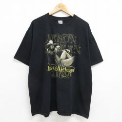 XL★古着 半袖 ビンテージ ロック バンド Tシャツ メンズ 00年代 00s ジェイソンアルディーン 黒 ブラック 24jun21 中古