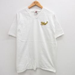 L★古着 フルーツオブザルーム 半袖 ビンテージ ロック バンド Tシャツ メンズ 00年代 00s マールハガード コットン Vネック 白 ホワイト 24aug01 中古
