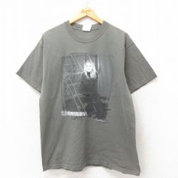 L★古着 半袖 ビンテージ ロック バンド Tシャツ メンズ 00年代 00s トリーシャイヤウッド コットン クルーネック 緑 グリーン 25jun20 中古