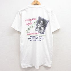 リヴィングストンテイラー 90s 半袖Tシャツ ロックバンド ホワイト M | 古着