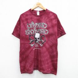 【50%OFF】レイナードスキナード 00s 半袖Tシャツ タイダイ バーガンディ XL | 古着