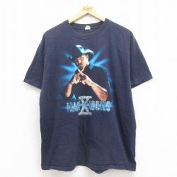 トレイスアドキンス 00s 半袖Tシャツ ロックバンド ネイビー XL | 古着