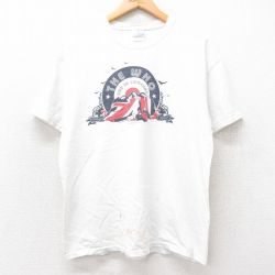 【50%OFF】L★古着 ヘインズ Hanes 半袖 ビンテージ ロック バンド Tシャツ メンズ 00年代 00s ザフー コットン クルーネック 白 ホワイト 25aug20 中古