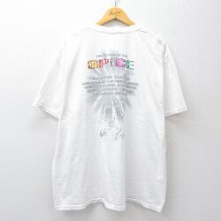 XL★古着 半袖 ビンテージ ロック バンド Tシャツ メンズ 00年代 00s スパイスガールズ 白 26apr25