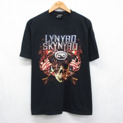 レーナードスキナード 80s 半袖Tシャツ ブラック メンズXL相当 | 古着