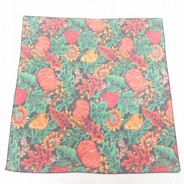中古 ハバハンク バンダナ 90年代 90s 花柄 USA製 緑 グリーン 25jul28