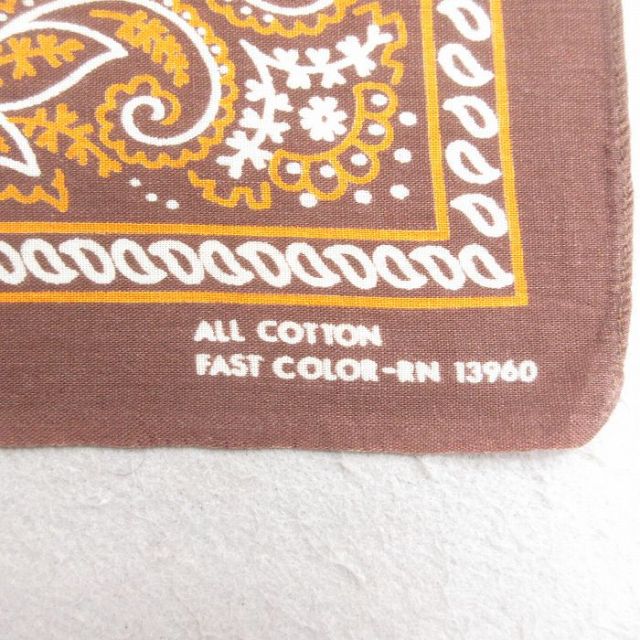 古着通販 中古 ビンテージ バンダナ 70年代 70s ペイズリー柄 コットン