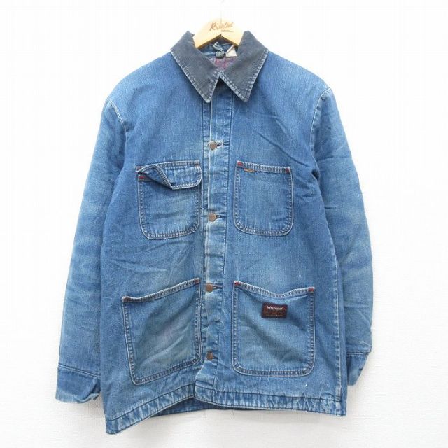 古着通販 L☆古着 ラングラー 長袖 カバーオール メンズ 90年代 90s 襟
