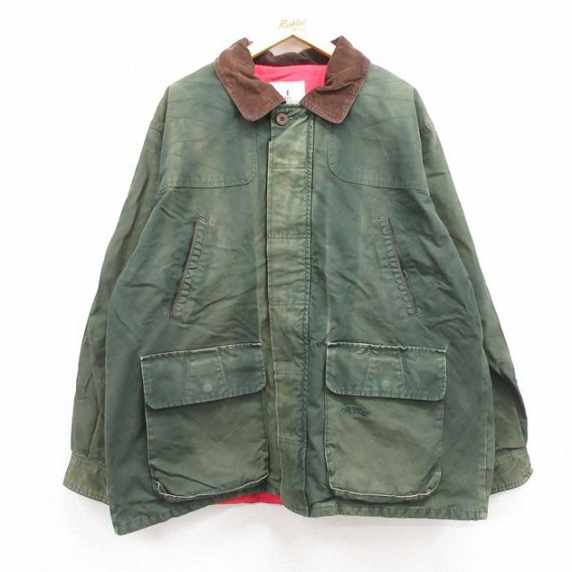 古着通販 XL☆古着 オービス 長袖 ハンティング ジャケット メンズ  