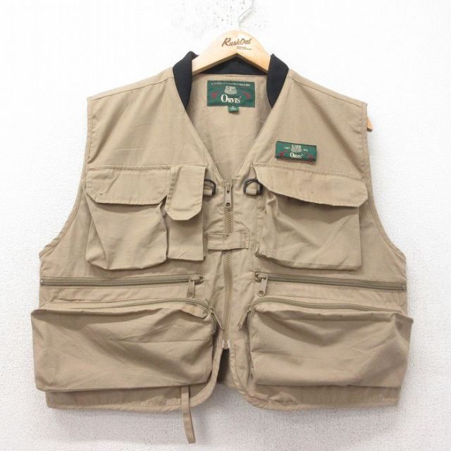 古着通販 XL☆古着 オービス フィッシング ベスト メンズ 90年代 90s