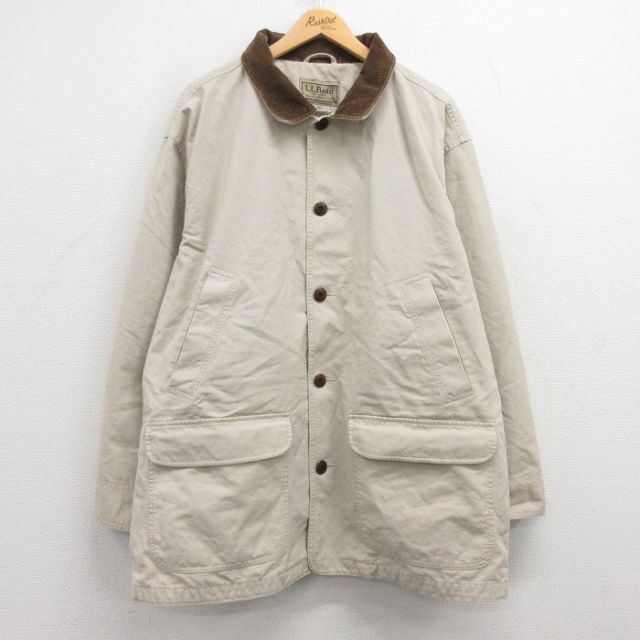 XLエルエルビーン LLBEAN カバーオール80s ダック地 コットンベージュ 