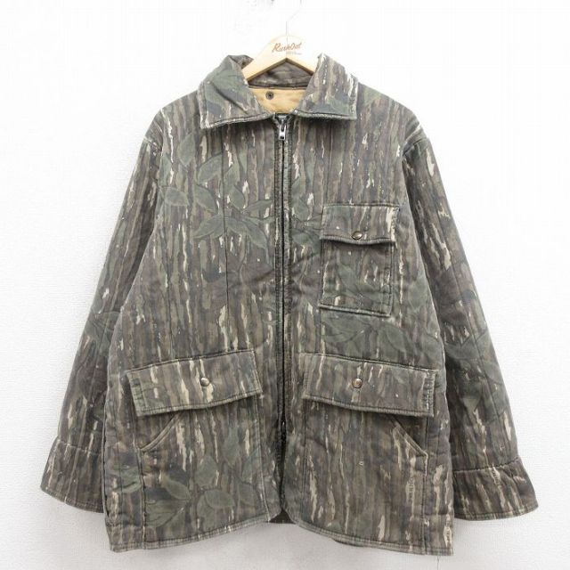 【50%OFF】SAFTBAK 90s ハンティングジャケット リアルツリー グリーン XL | 古着