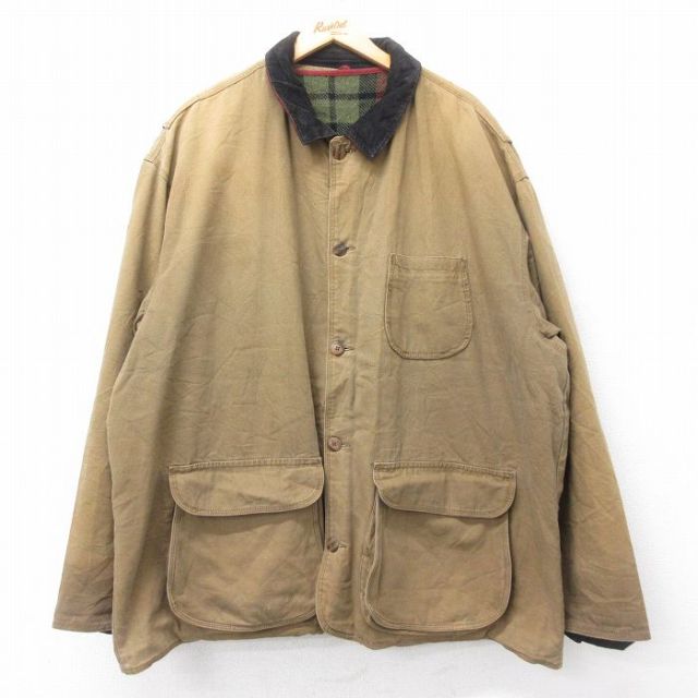 【50%OFF】ジェイクルー 90s カバーオール 襟コーデュロイ ブラウン XL | 古着