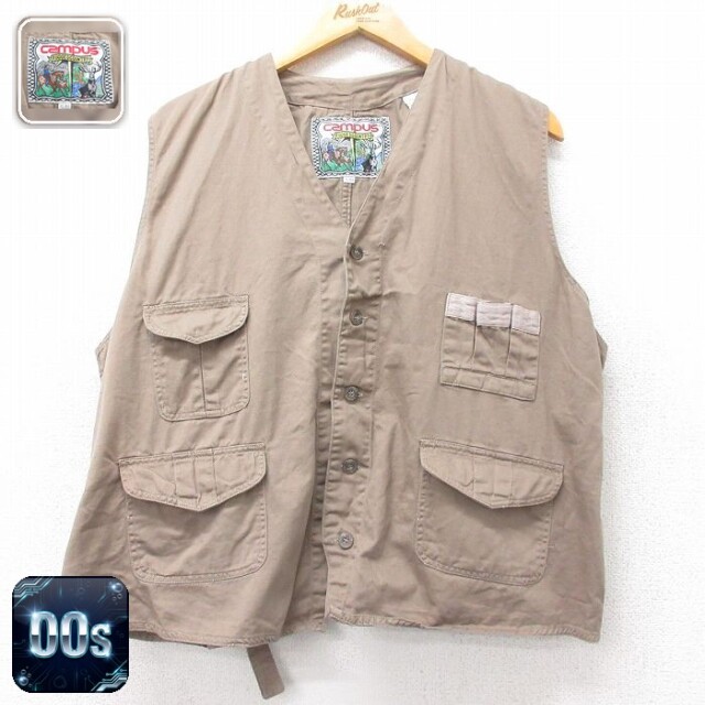 【50%OFF】00s ハンティングベスト ブラウン L | 古着