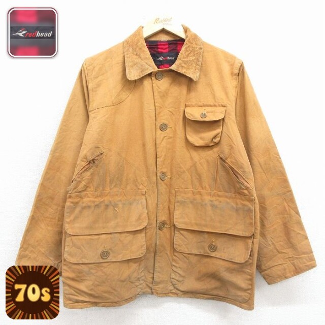 【50%OFF】レッドヘッド 70s ハンティングジャケット ダック地 ブラウン L | 古着