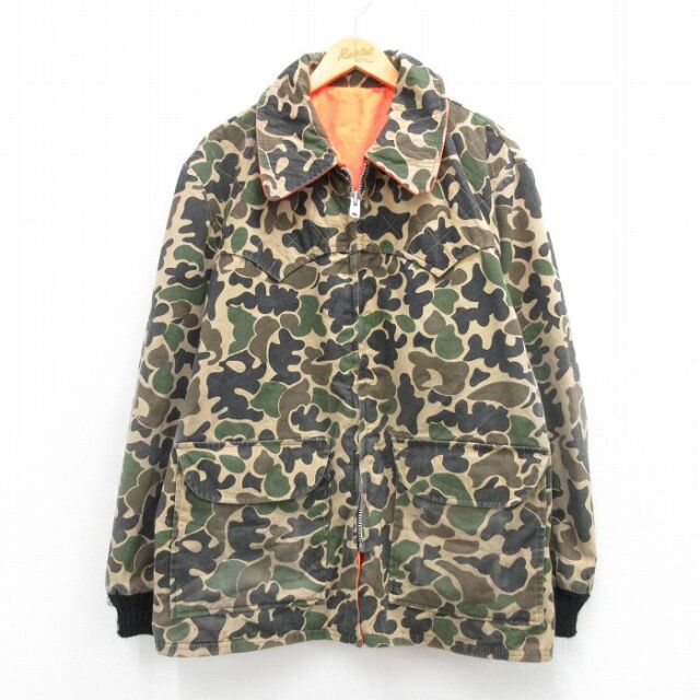 【20%OFF】80s ハンティングジャケット ダックハンターカモ ベージュ XL | 古着