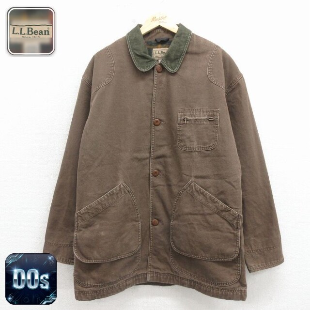 【20%OFF】エルエルビーン 00s ハンティングジャケット ダック地 ブラウン メンズXL相当 | 古着