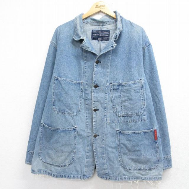 アバクロンビー 90s カバーオール ネイビー メンズXL相当 | 古着