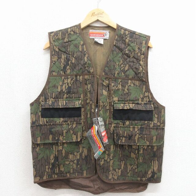 古着通販 L☆古着 WINCHESTER ハンティング ベスト メンズ 90年代 90s