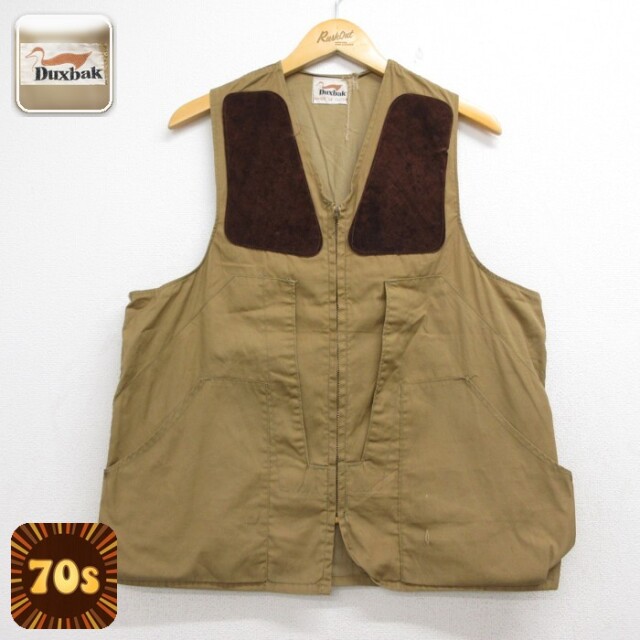ダックスバック 70s ハンティングベスト タン メンズL相当 | 古着