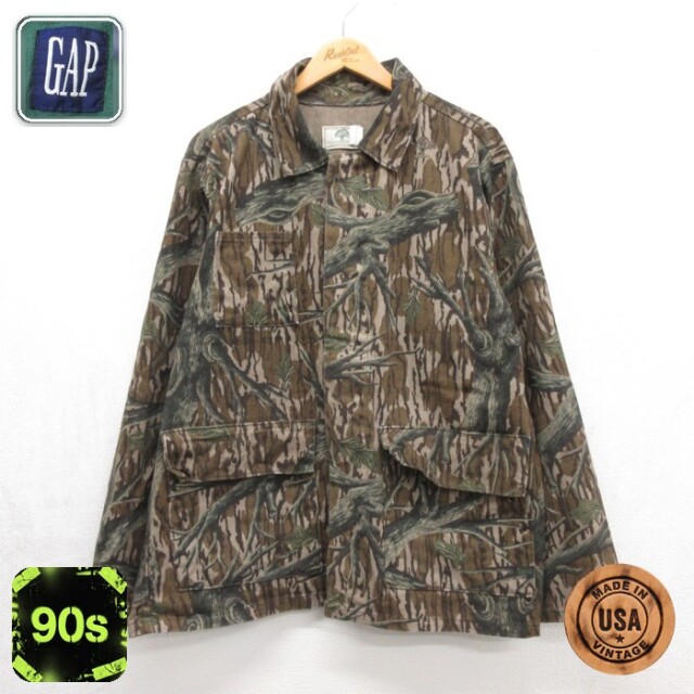 MOSSY OAK 90s 長袖カバーオール ハンティング ブラウン迷彩 メンズXL相当 | 古着
