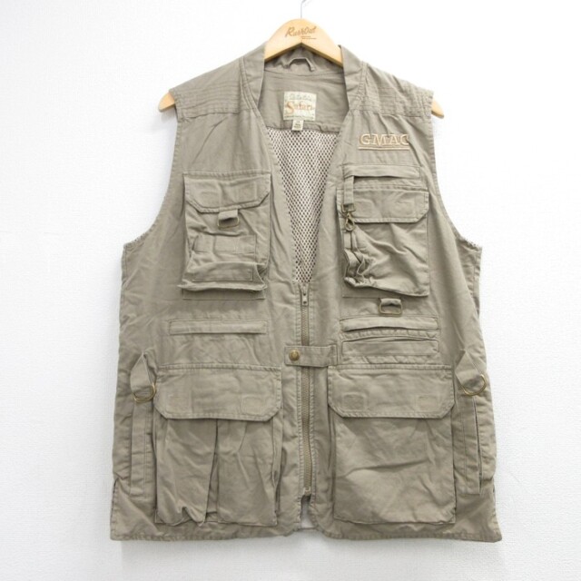 古着通販 L☆古着 Cabelas メンズ 90年代 90s ベスト サファリ