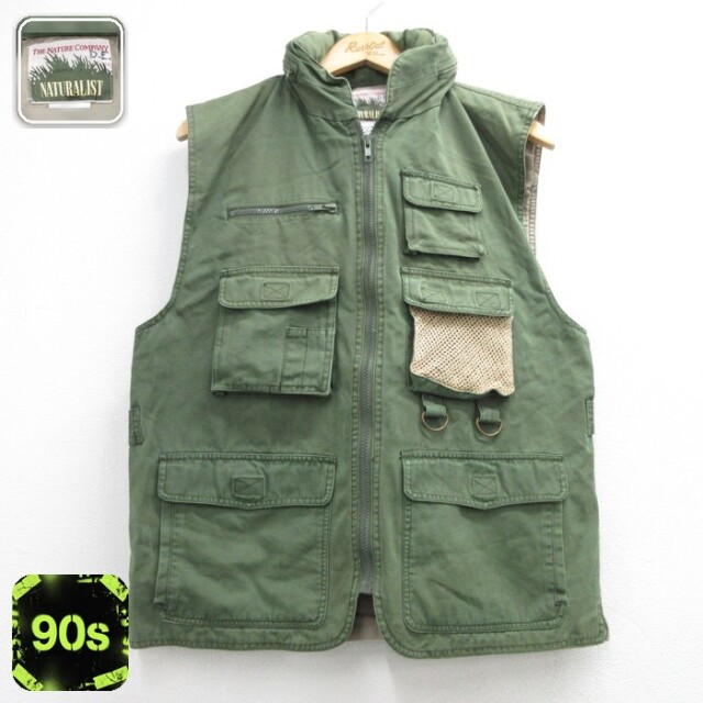 The Nature Company 90s フィッシング ベスト コットン カーキ メンズM相当 | 古着