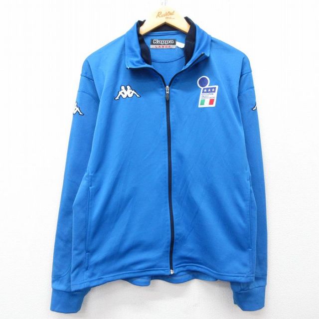 L★古着 カッパ KAPPA 長袖 ジャージ メンズ イタリア 青 ブルー 25mar19 中古 アウター トラックジャケット