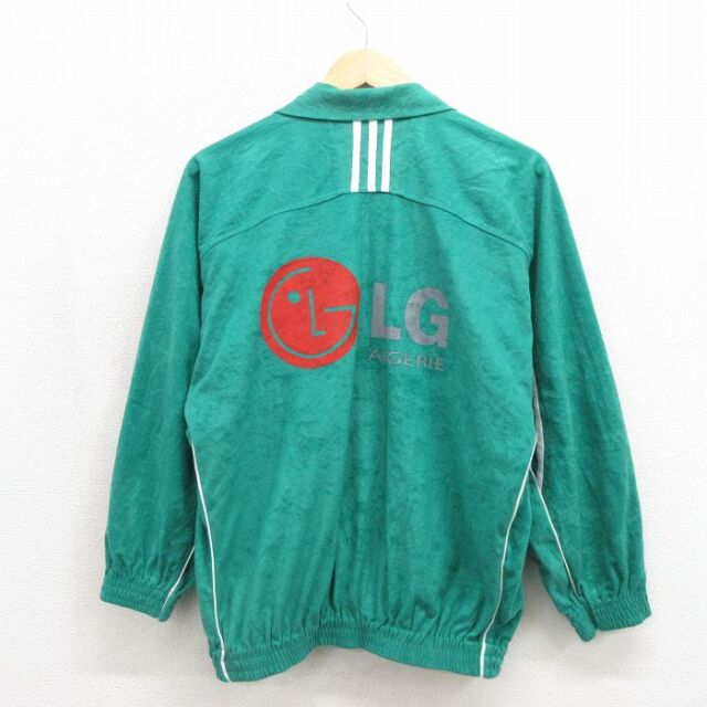 L★古着 長袖 ジャージ メンズ 90年代 90s グリーン 26jul22
