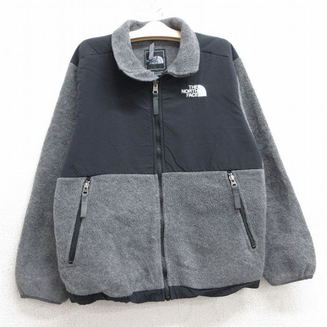 古着 ノースフェイス THE NORTH FACE 長袖 フリース デナリ ジャケット キッズ ボーイズ 子供服 ワンポイントロゴ グレー他 【spe】 25feb01