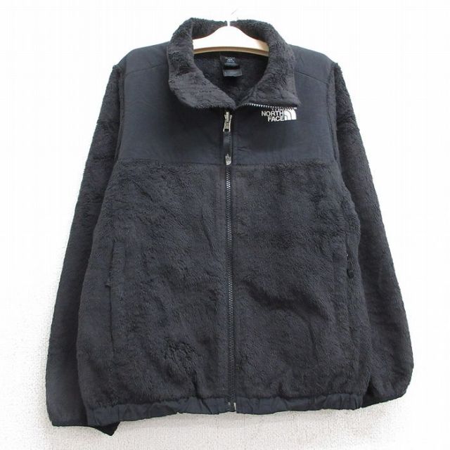 【20%OFF】古着 ノースフェイス THE NORTH FACE 長袖 フリース デナリ ジャケット キッズ ガールズ 子供服 ワンポイントロゴ 黒 ブラック 25feb01