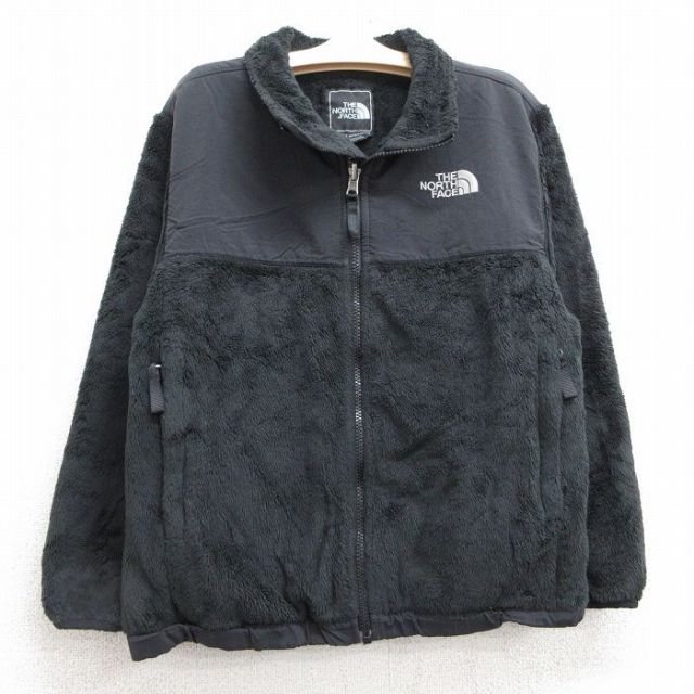 古着 ノースフェイス THE NORTH FACE 長袖 フリース デナリ ジャケット キッズ ボーイズ 子供服 ワンポイントロゴ 黒 ブラック 【spe】 25feb01
