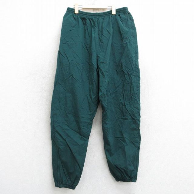 古着 ナイキ NIKE ナイロン パンツ キッズ ボーイズ 子供服 90年代 90s ワンポイントロゴ 緑 グリーン 【spe】 25mar04