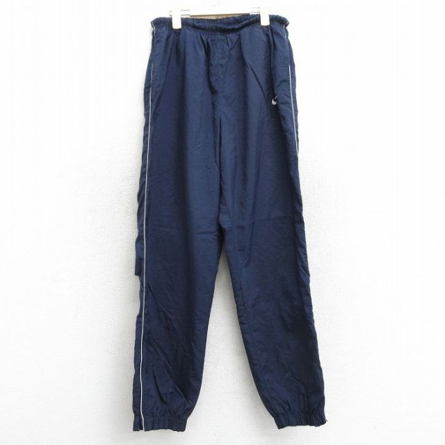 【50%OFF】古着 ナイキ NIKE イージー パンツ キッズ ボーイズ 子供服 90年代 90s ワンポイントロゴ 紺 ネイビー 25mar04
