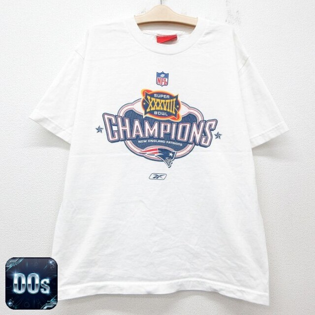 【50%OFF】リーボック 00s 半袖Tシャツ NFLニューイングランドペイトリオッツ ホワイト キッズ | 古着